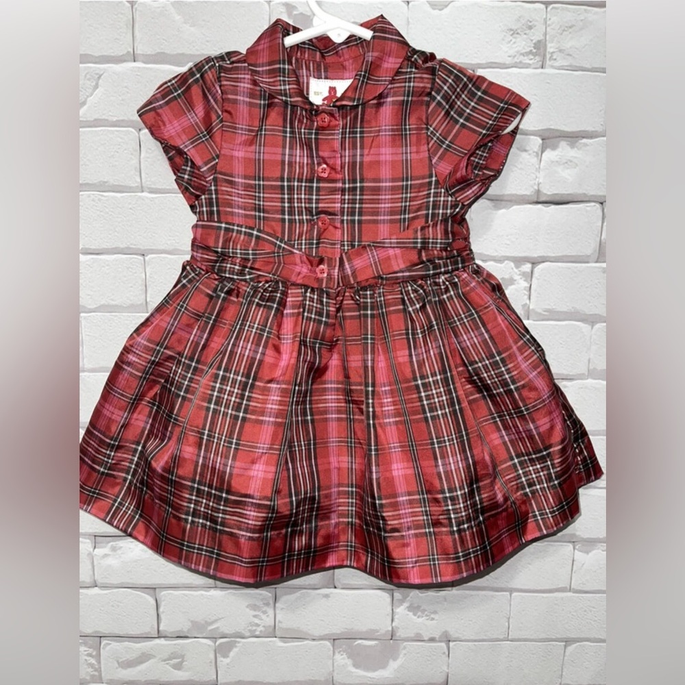 Baby Gap girls plaid dress size 6-12m - used once